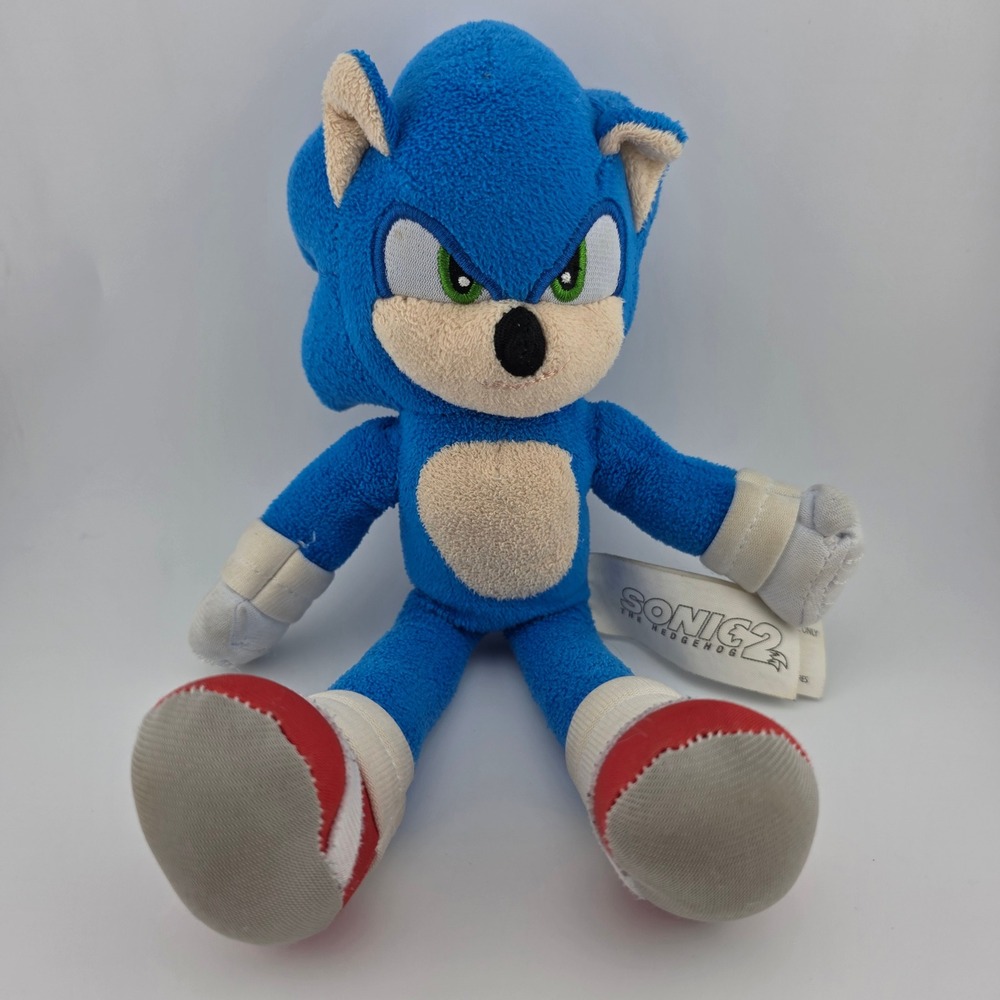 Sonic The Hedgehog 2 Movie Plush‎ Toy Blue Stuffed Animal Kids